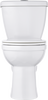 Foundations Dual Flush Round Front Toilet