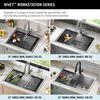 33&rdquo; Workstation Kitchen Sink Drop-In Top Mount 16 Gauge Stainless Steel Single Bowl with WorkFlow&trade; Ledge and Accessories