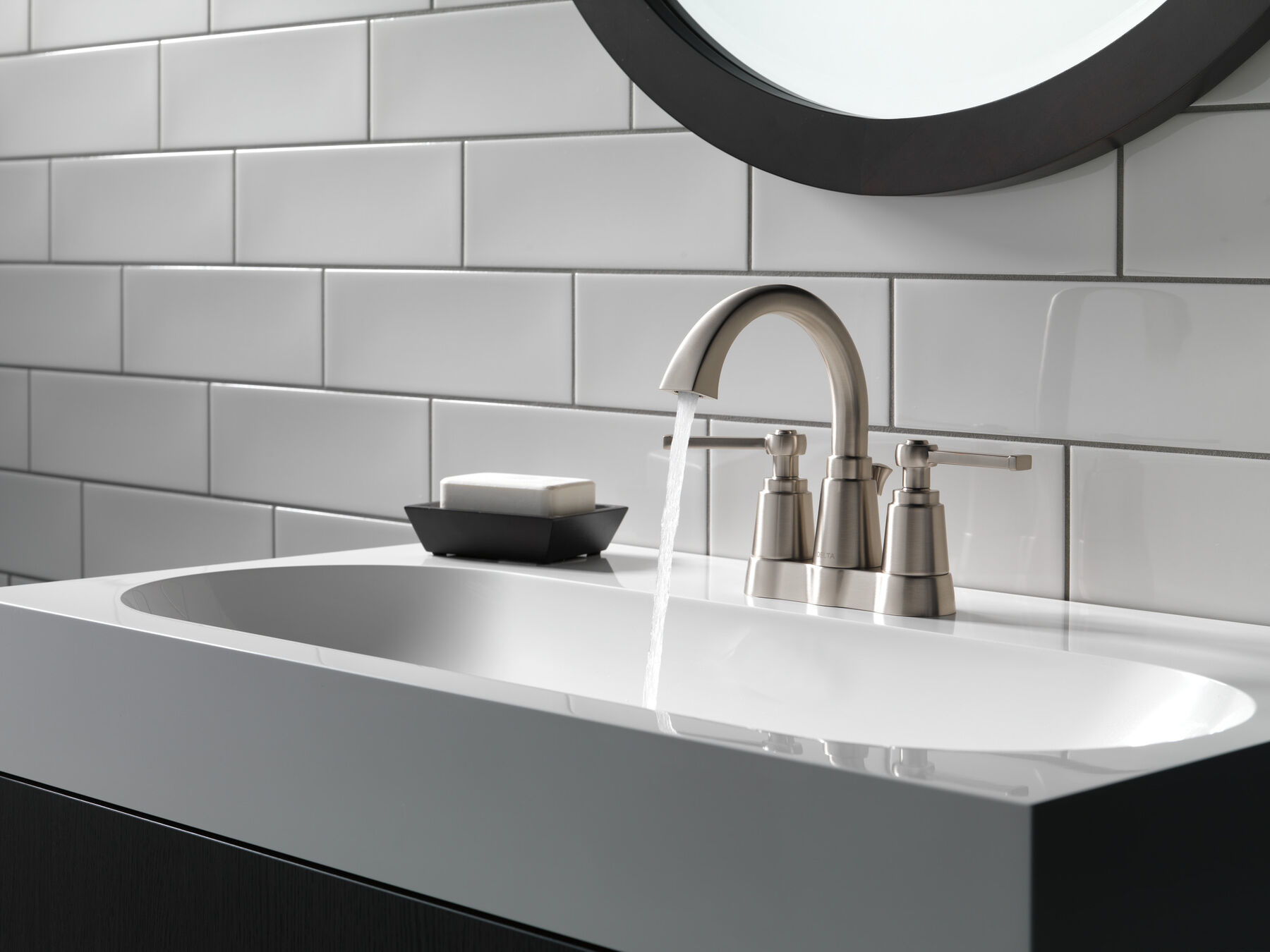Two Handle Centerset Bathroom Faucet