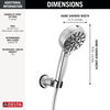 7-Setting Wall Mount Hand Shower with Cleaning Spray