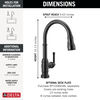 Touch<sub>2</sub>O&reg; Technology Kitchen Faucet with Touchless Technology