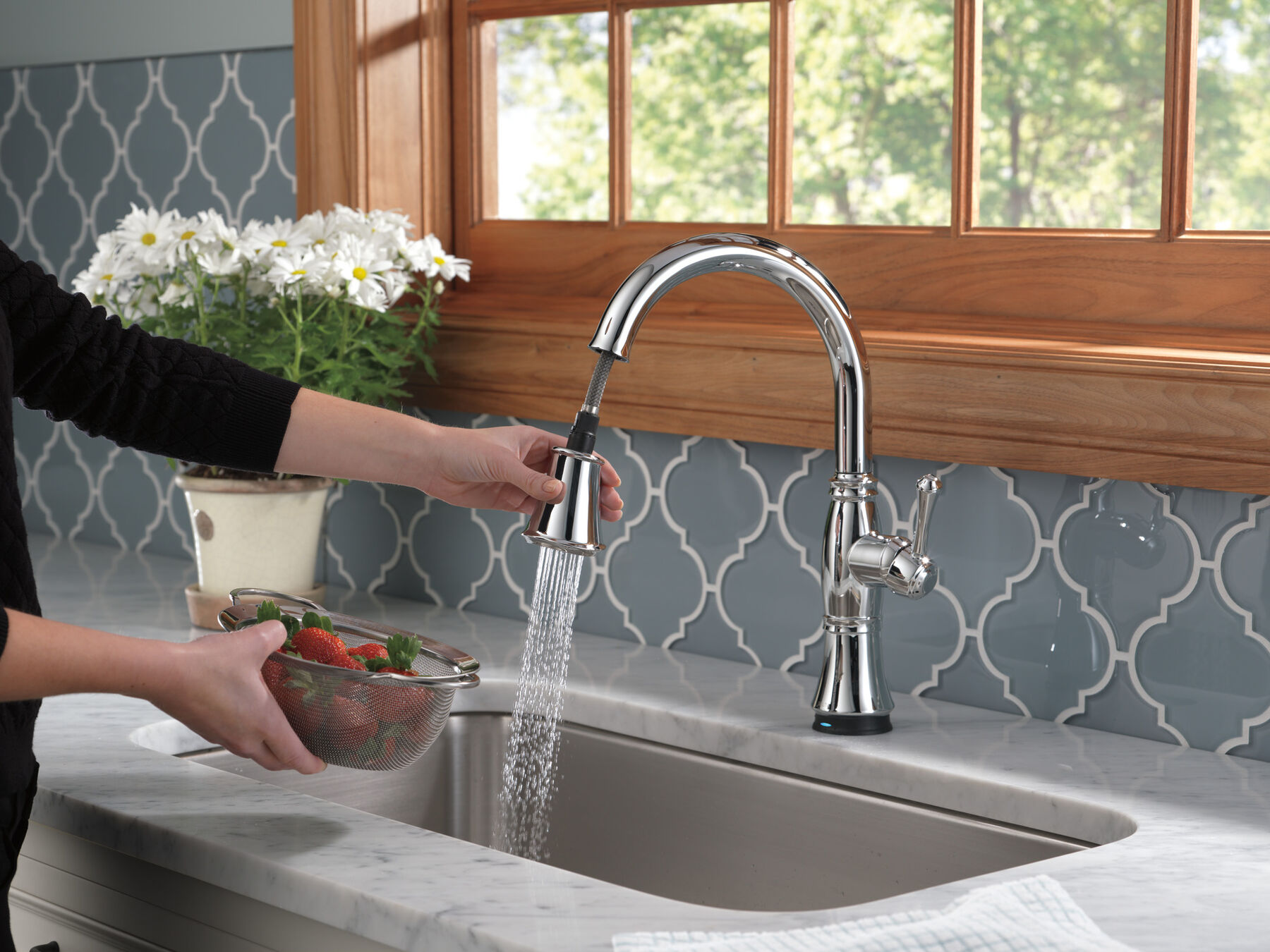 Single Handle Pull-Down Kitchen Faucet with Touch2O&reg; and ShieldSpray&reg; Technologies