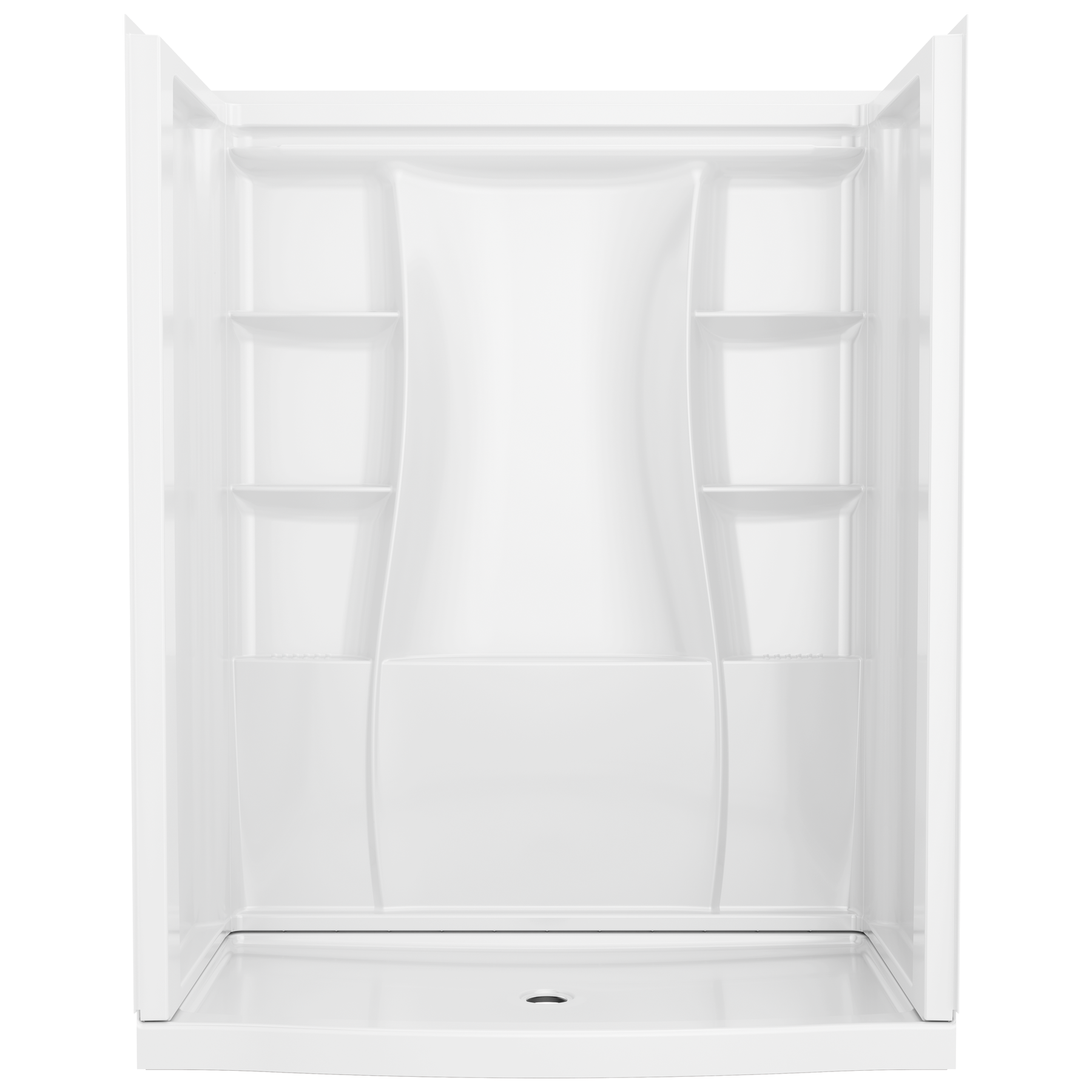 60x32 Alcove Shower Bundle without Door - Center Drain