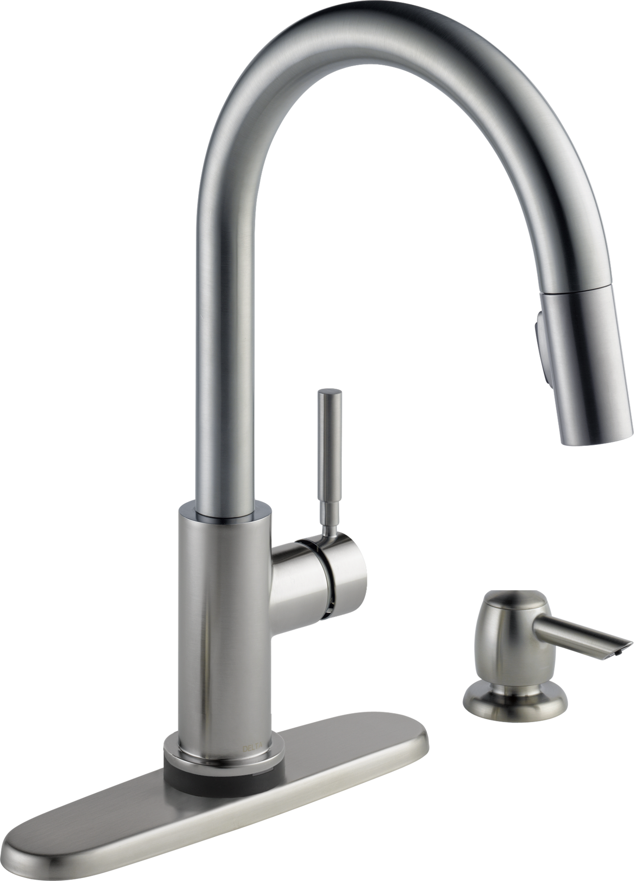 Single Handle Pull-Down Kitchen Faucet with Touch2O&reg; Technology and Soap Dispenser