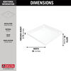 36&rdquo;x36&rdquo; Corner Shower Base