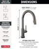Touch<sub>2</sub>O&reg; Technology Kitchen Faucet with Touchless Technology