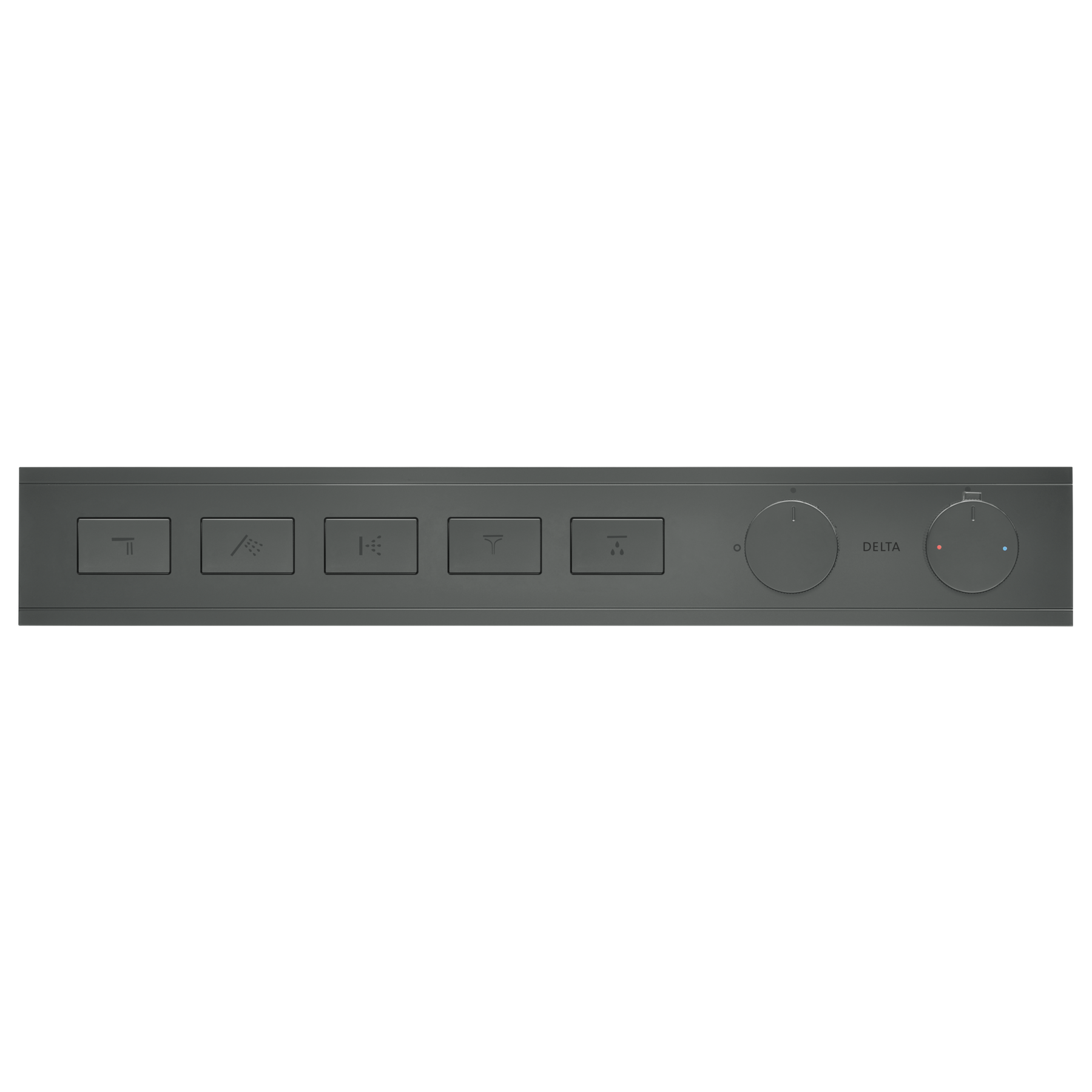 Modern High Flow Push Button Thermostatic Trim - 5 Outlet