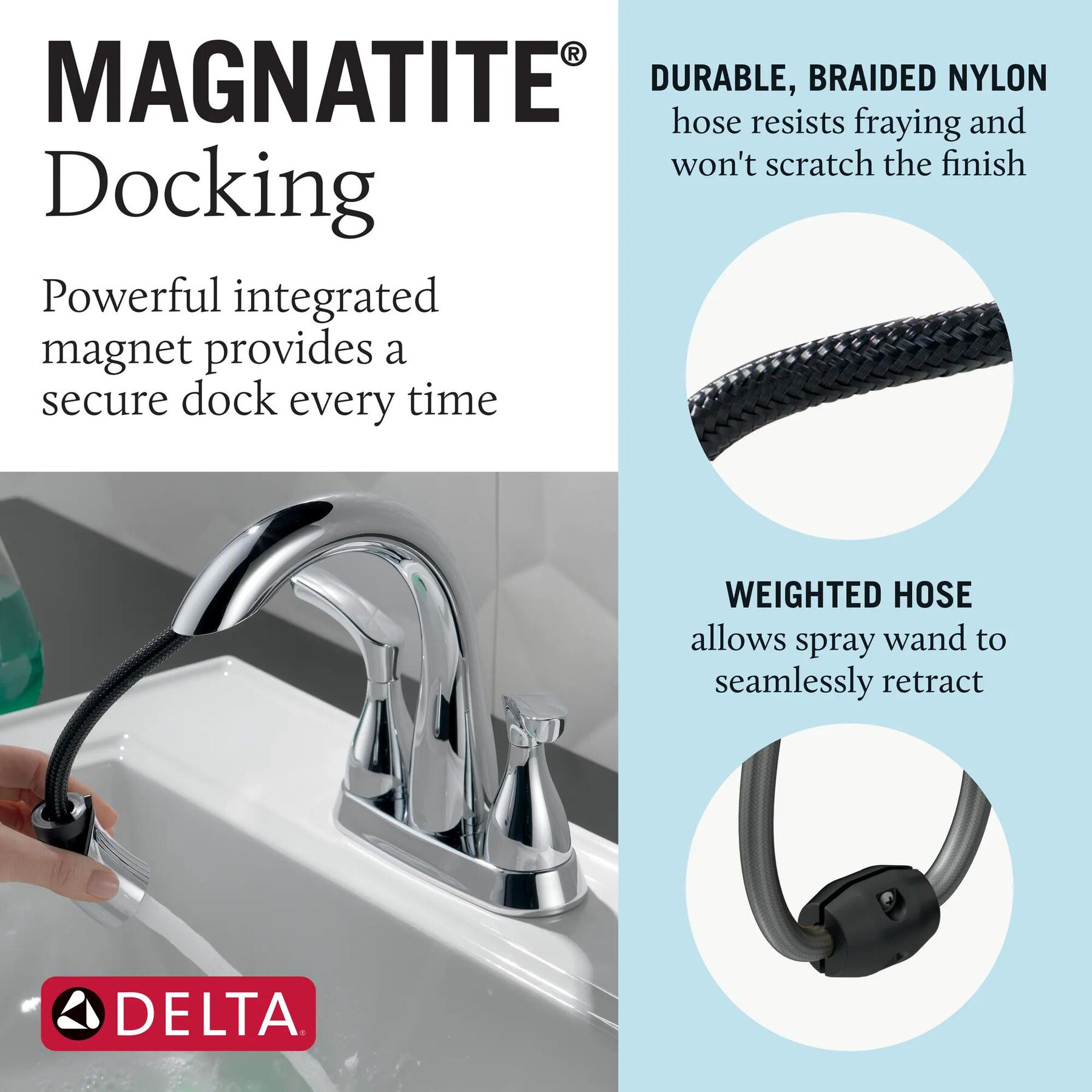 Two Handle Centerset Bathroom Faucet