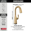 Single Handle Pull-Down Bar/Prep Faucet with Touch<sub>2</sub>O&reg; Technology