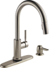 Single Handle Pull-Down Touch<sub>2</sub>O&reg; Technology Kitchen Faucet with Touchless Technology