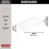 60&rdquo;x32&rdquo; Right Drain Corner Shower Base