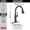 Single Handle Pull-Down Kitchen Faucet with Touch2O&reg; and ShieldSpray&reg; Technologies