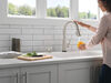 Single Handle Pull-Down Touch<sub>2</sub>O&reg; Technology Kitchen Faucet with Touchless Technology and Soap Dispenser