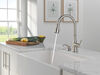 Single Handle Pull-Down Kitchen Faucet with Soap Dispenser and ShieldSpray Technology