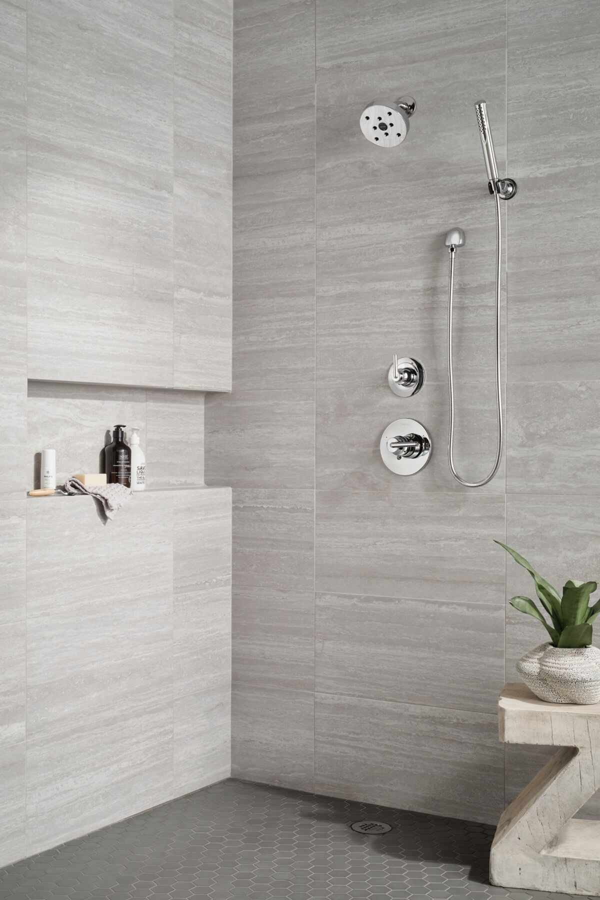 Premium Single-Setting Adjustable Wall Mount Hand Shower