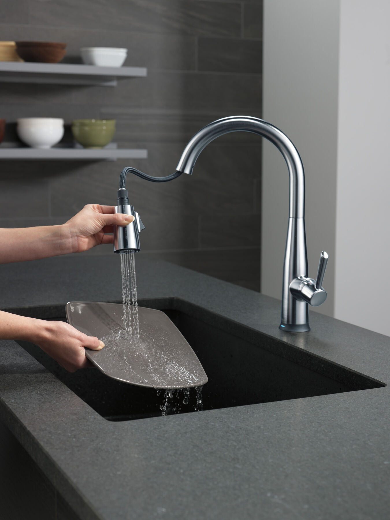 VoiceIQ&reg; Single Handle Pull-Down Faucet with Touch<sub>2</sub>O&reg; Technology