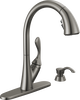Single Handle Pull-Down Kitchen Faucet with Soap Dispenser and ShieldSpray&reg; Technology