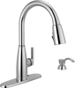 Single Handle Pull-Down Kitchen Faucet with Soap Dispenser and ShieldSpray&reg; Technology
