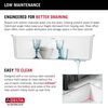 32&rdquo; Granite Composite Workstation Kitchen Sink Undermount Single Bowl with WorkFlow&trade; Ledge and Accessories