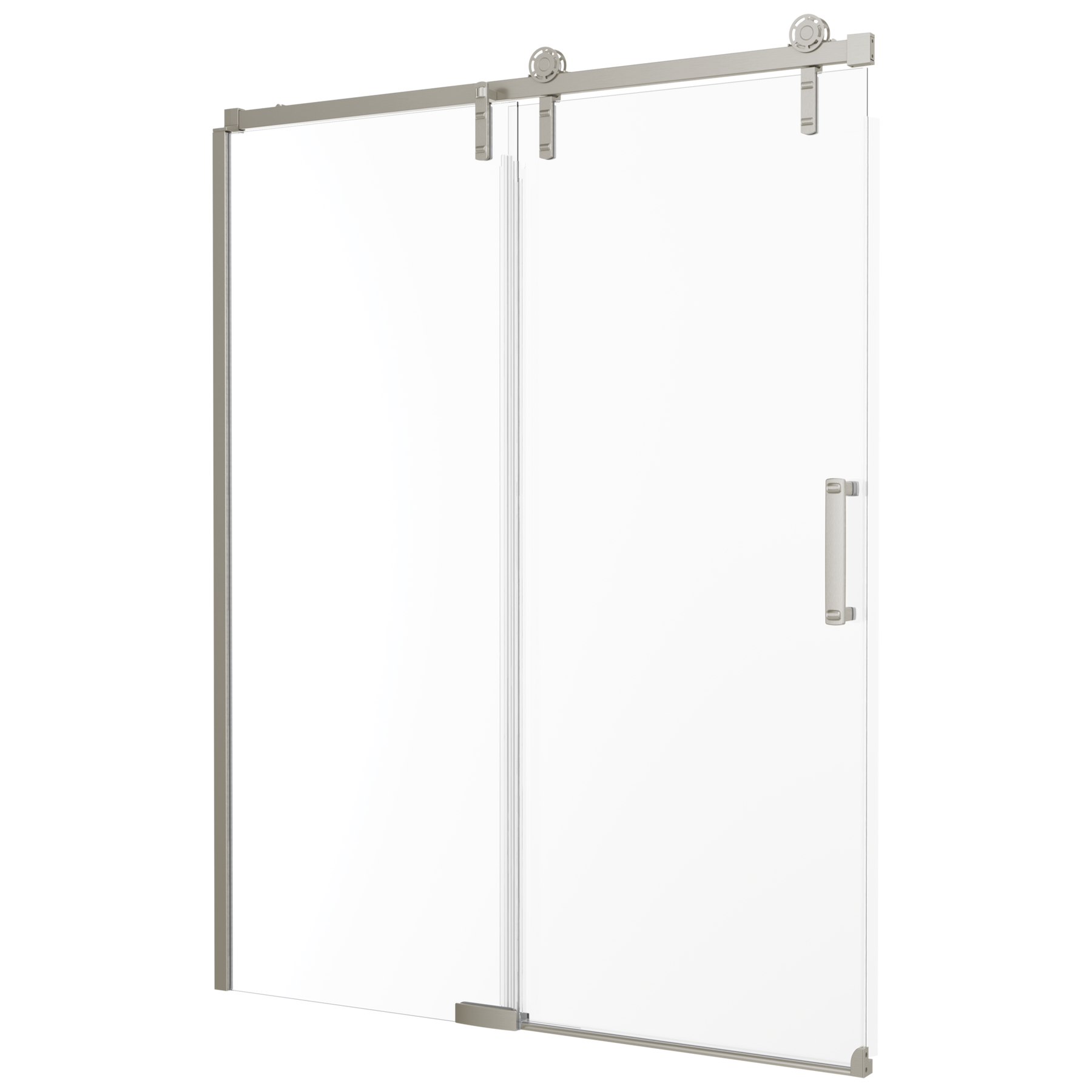 60&rdquo;x32&rdquo; Stainless Corner Shower Door