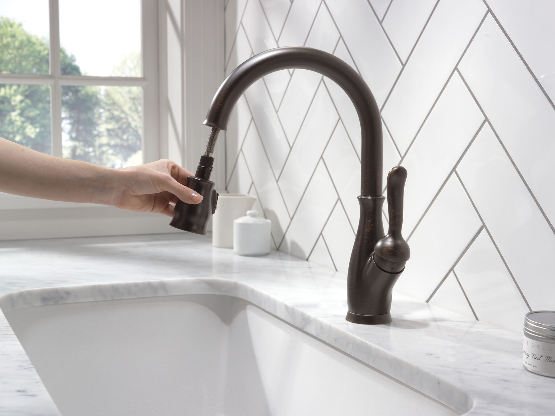 Single Handle Pull-Down Kitchen Faucet with ShieldSpray&reg; Technology