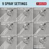 9-Setting Shower Head in Chrome - 1.75 GPM