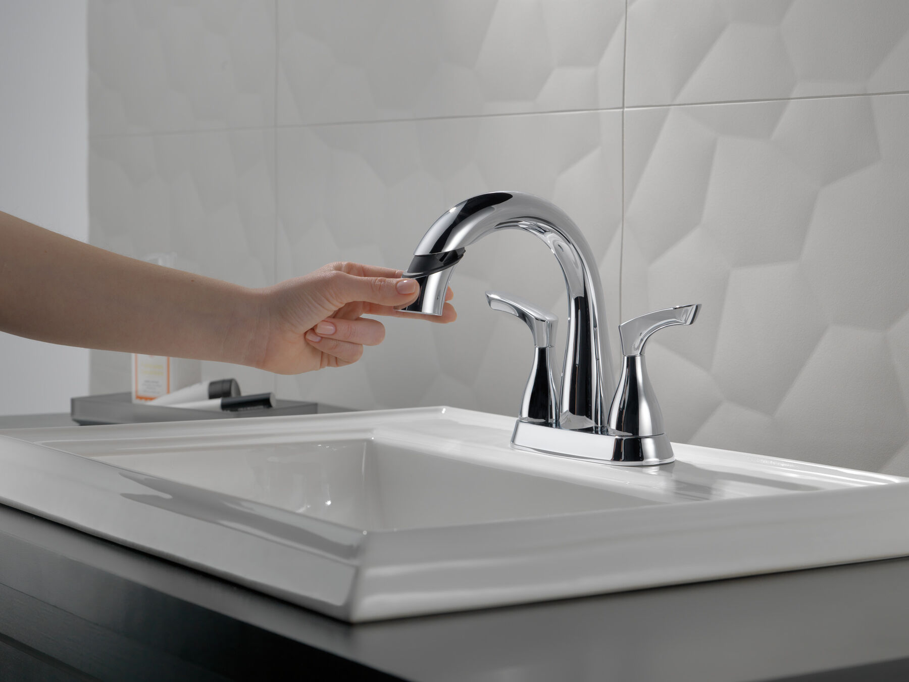 Two Handle Centerset Bathroom Faucet