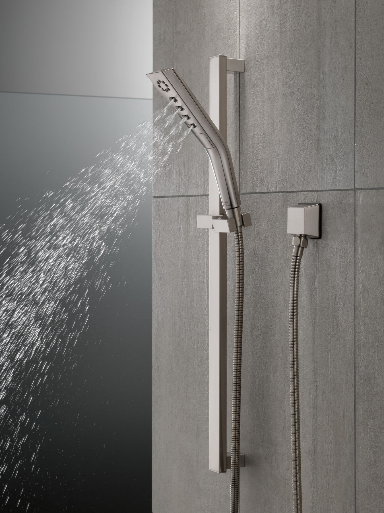 H2Okinetic&reg; 3-Setting Slide Bar Hand Shower