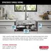 23&rdquo; Workstation Undermount&nbsp;Single Bowl&nbsp;16 Gauge Stainless Steel&nbsp;Kitchen Sink&nbsp;with&nbsp;WorkFlow&trade; Ledge and Accessories