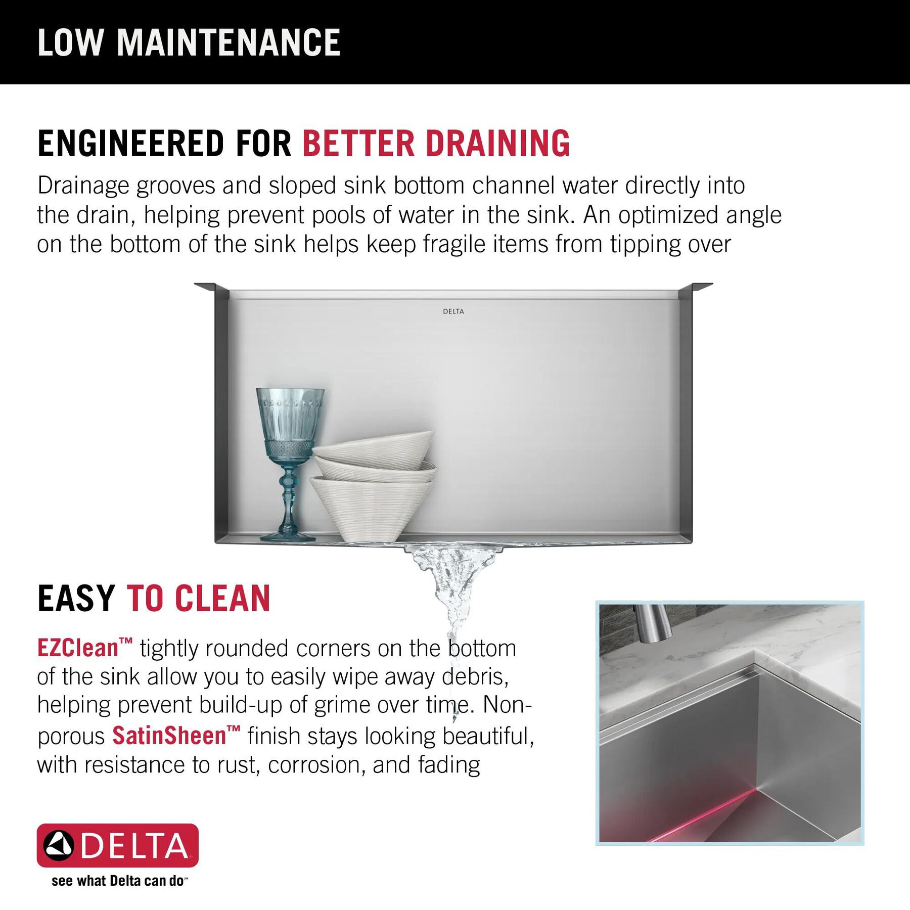 24&rdquo; Workstation Undermount Single Bowl 16 Gauge Stainless Steel Laundry Utility Kitchen Sink with WorkFlow&trade; Ledge and Accessories