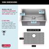26&rdquo; Undermount Stainless Steel Single Bowl Kitchen Sink&nbsp;with Accessories