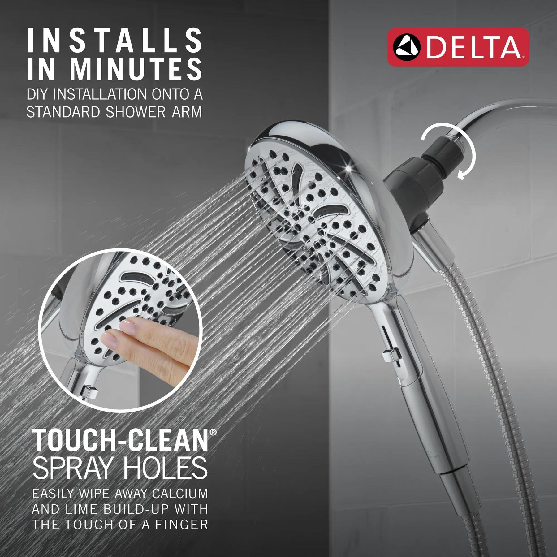 6-Setting SureDock&reg; Magnetic&reg; Hand Shower