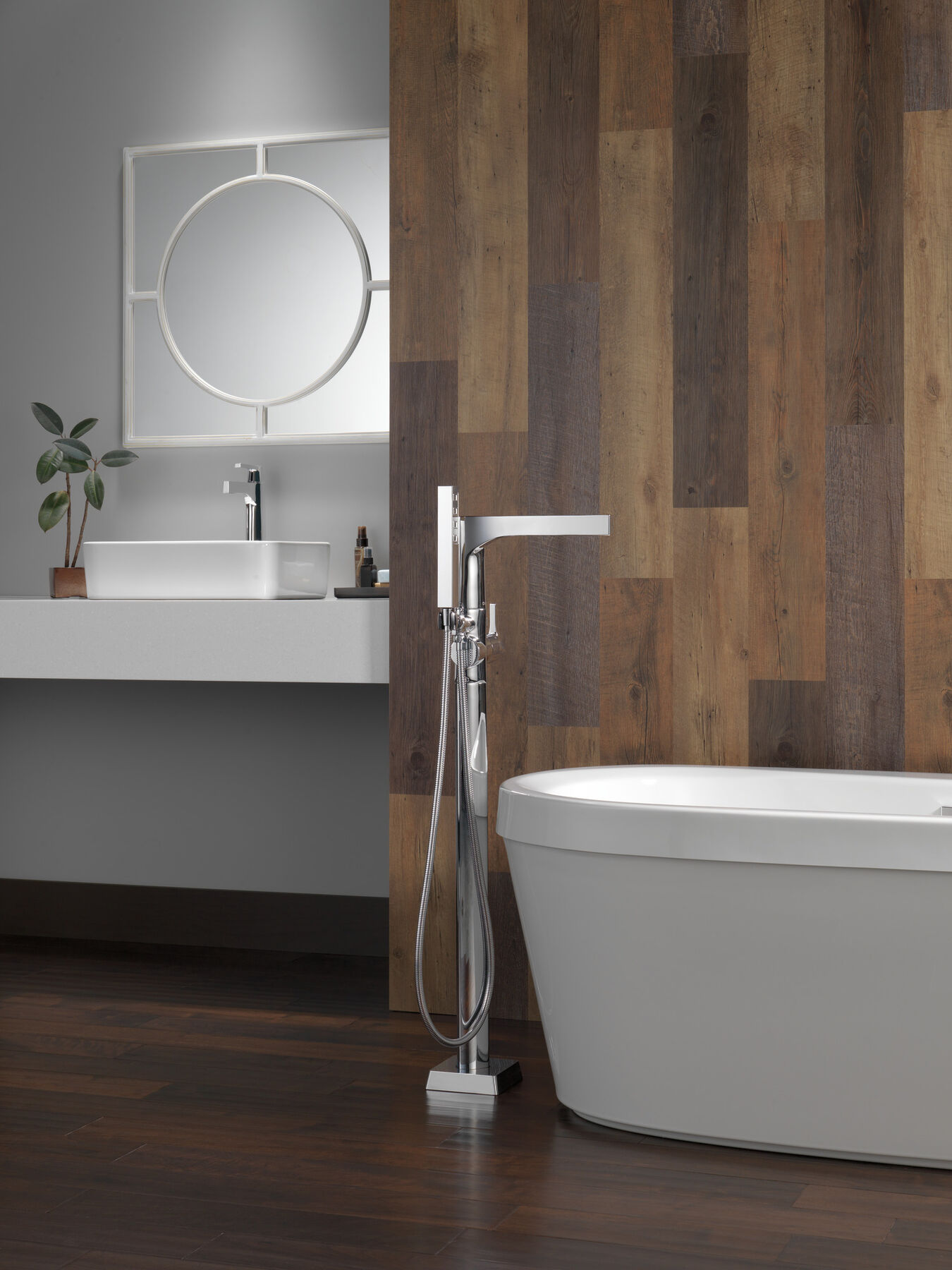 68" x 36" Freestanding Tub with Integrated Waste and  Overflow