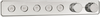 Traditional High Flow Push Button Thermostatic Trim - 5 Outlet