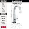 Single Handle Pull Down Bar/Prep Faucet With Touch2O Technology