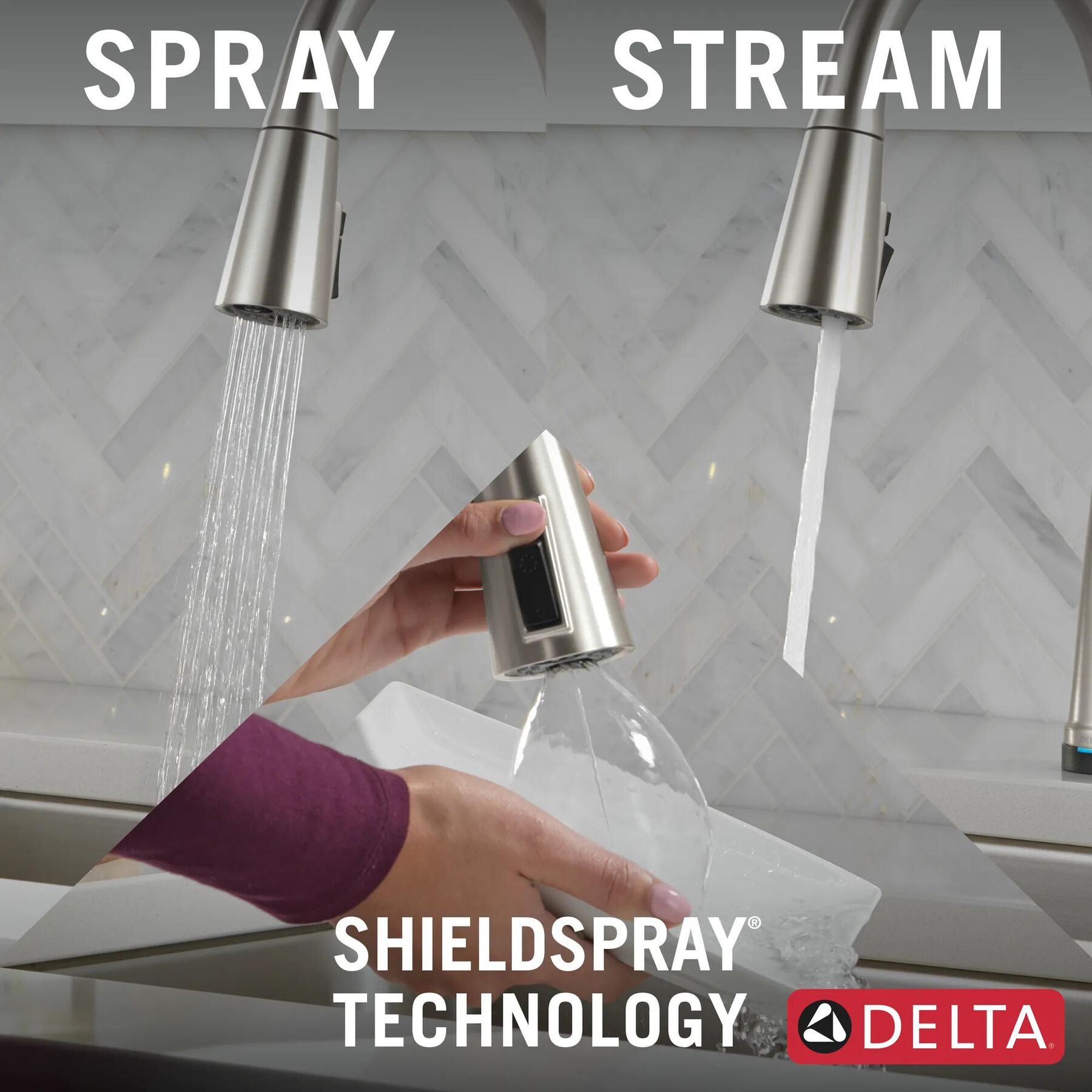 Single Handle Pull-Down Touch<sub>2</sub>O&reg; Technology Kitchen Faucet with Touchless Technology and Soap Dispenser