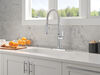 Single Handle Pull-Down Kitchen Faucet With Spring Spout
