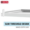 48&rdquo;x34&rdquo; Right Corner Center Drain Shower Base