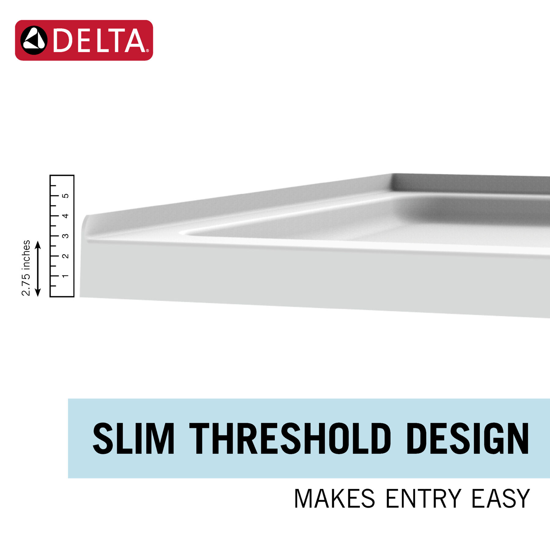 48&rdquo;x34&rdquo; Right Corner Center Drain Shower Base