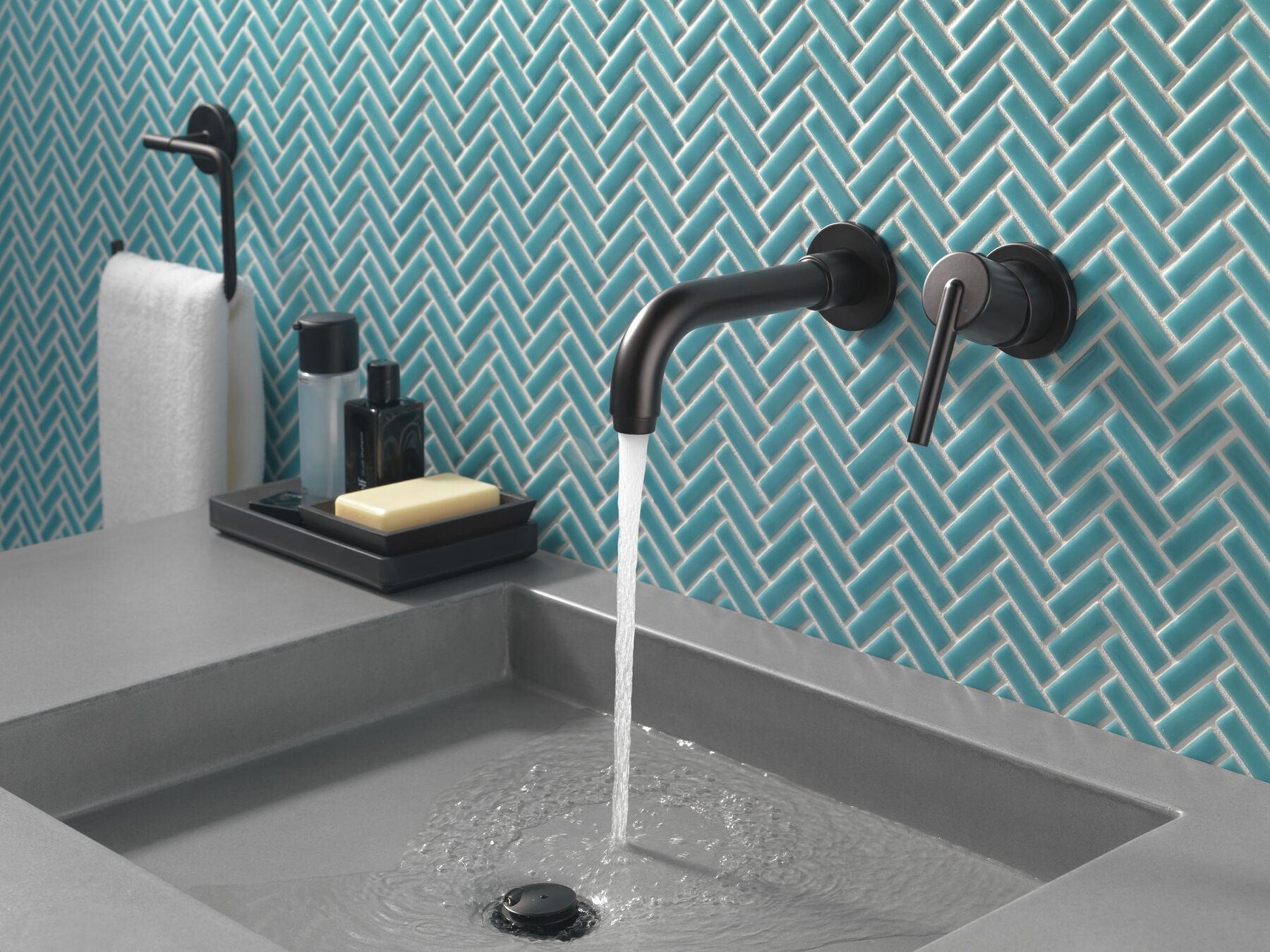 Single Handle Wall Mount Bathroom Faucet Trim