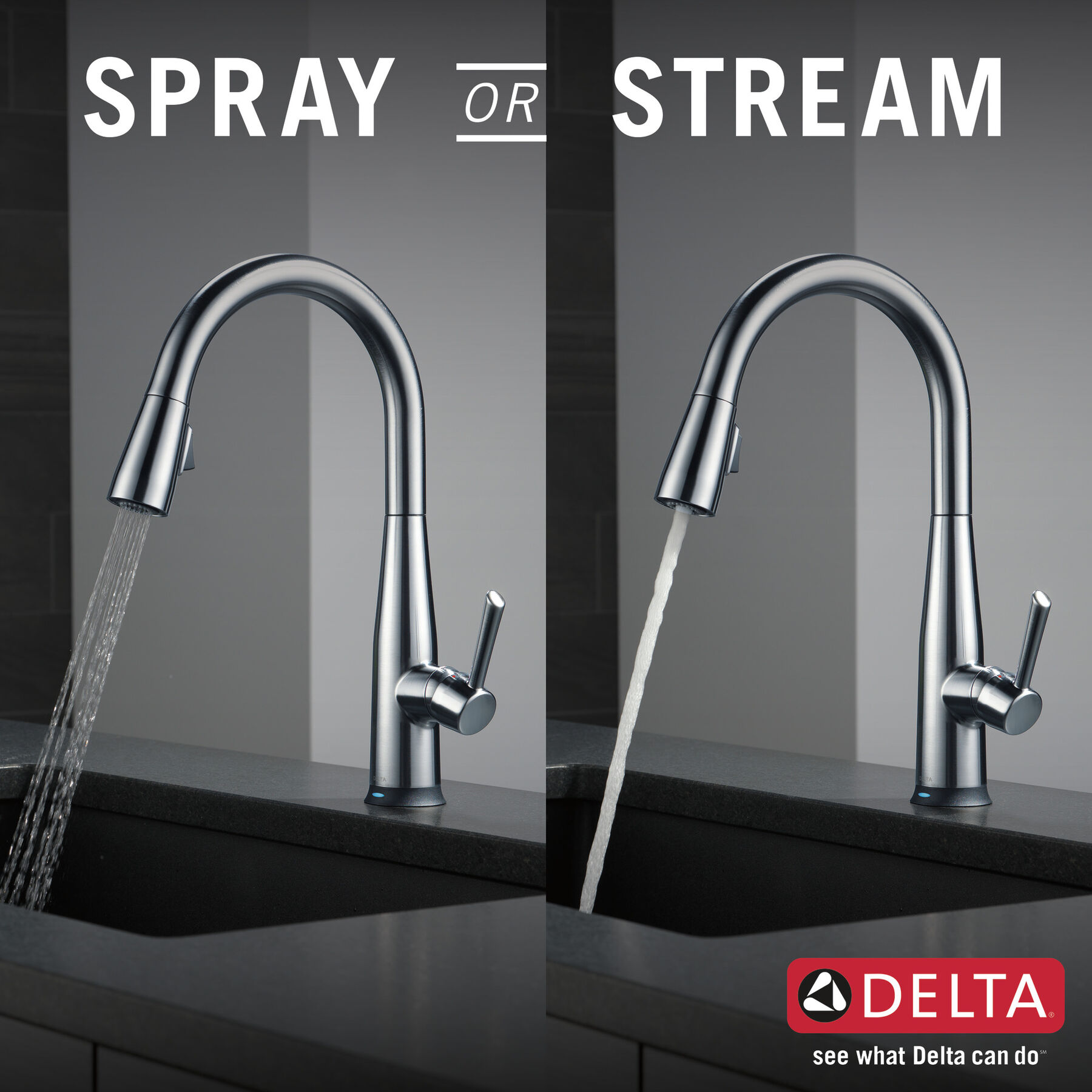 VoiceIQ&reg; Single Handle Pull-Down Faucet with Touch<sub>2</sub>O&reg; Technology