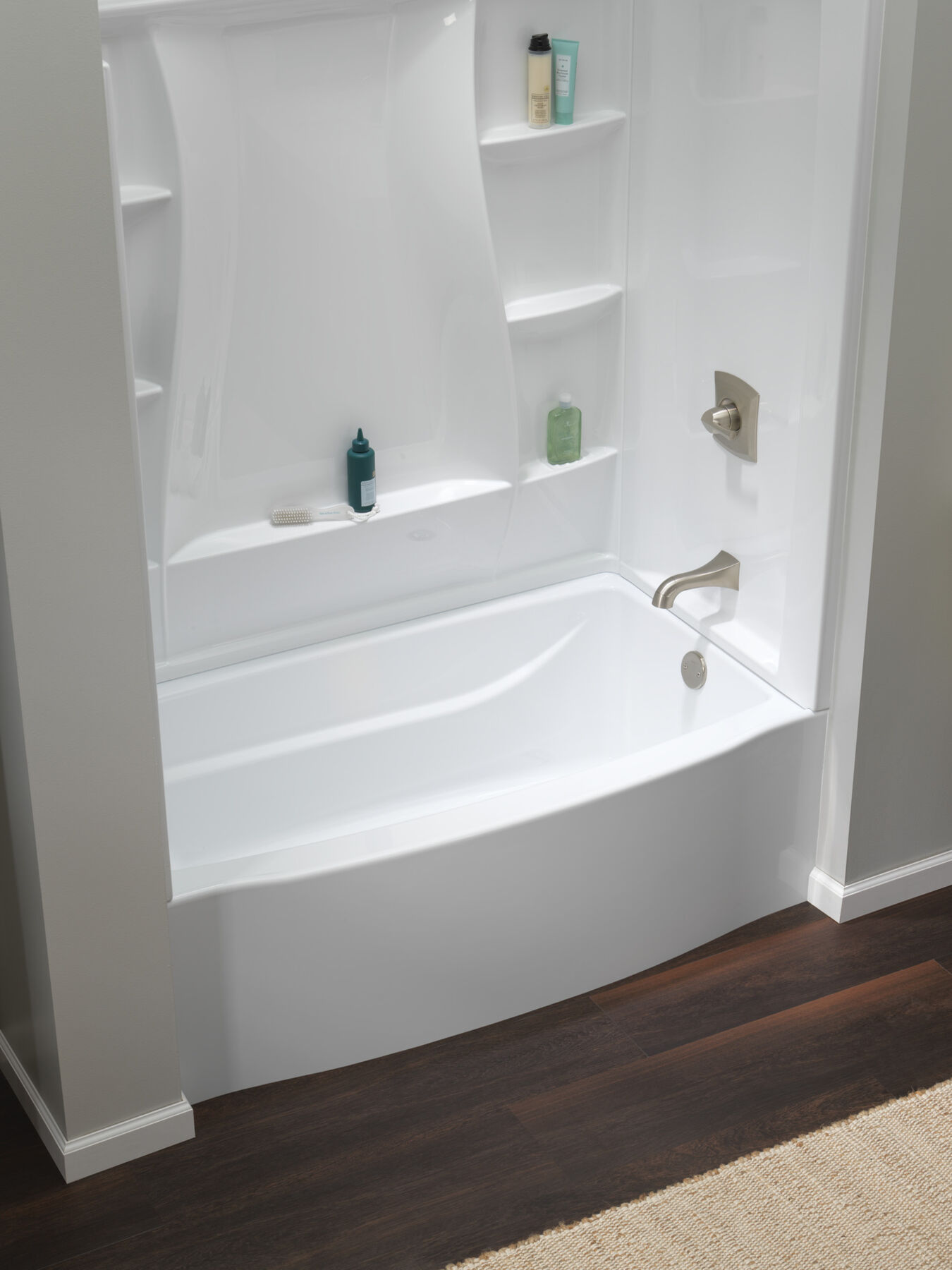 Classic 500 Curve Alcove Bathtub Right Drain 60x32"