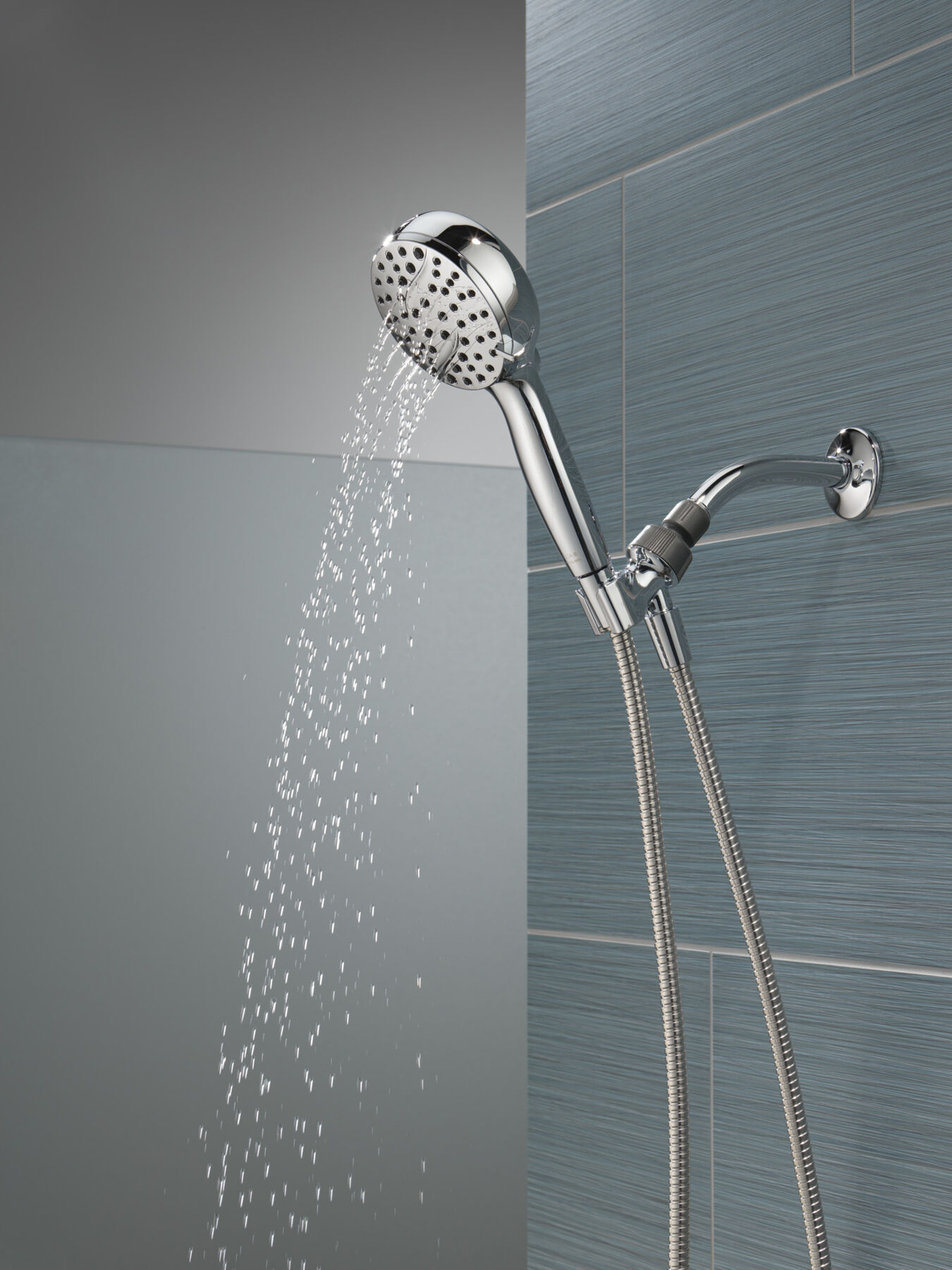 6-Setting Hand Shower with Cleaning Spray