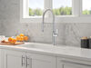 Single Handle Pull-Down Kitchen Faucet With Spring Spout
