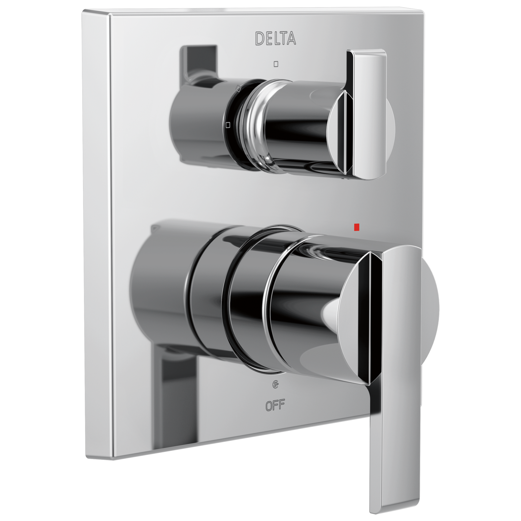 Angular Modern Monitor&reg; 14 Series Valve Trim with 3-Setting Integrated Diverter