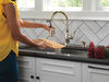 Single Handle Pull-Down Kitchen Faucet with Soap Dispenser and ShieldSpray