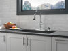 Single Handle Pull-Down Kitchen Faucet with Soap Dispenser and ShieldSpray Technology