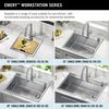 15&rdquo; Stainless Steel Workstation Kitchen Bar Sink Drop-In Undermount Single Bowl with WorkFlow&trade; Ledge and Accessories