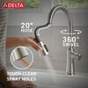Single Handle Pull-Down Kitchen Faucet with Soap Dispenser and ShieldSpray Technology
