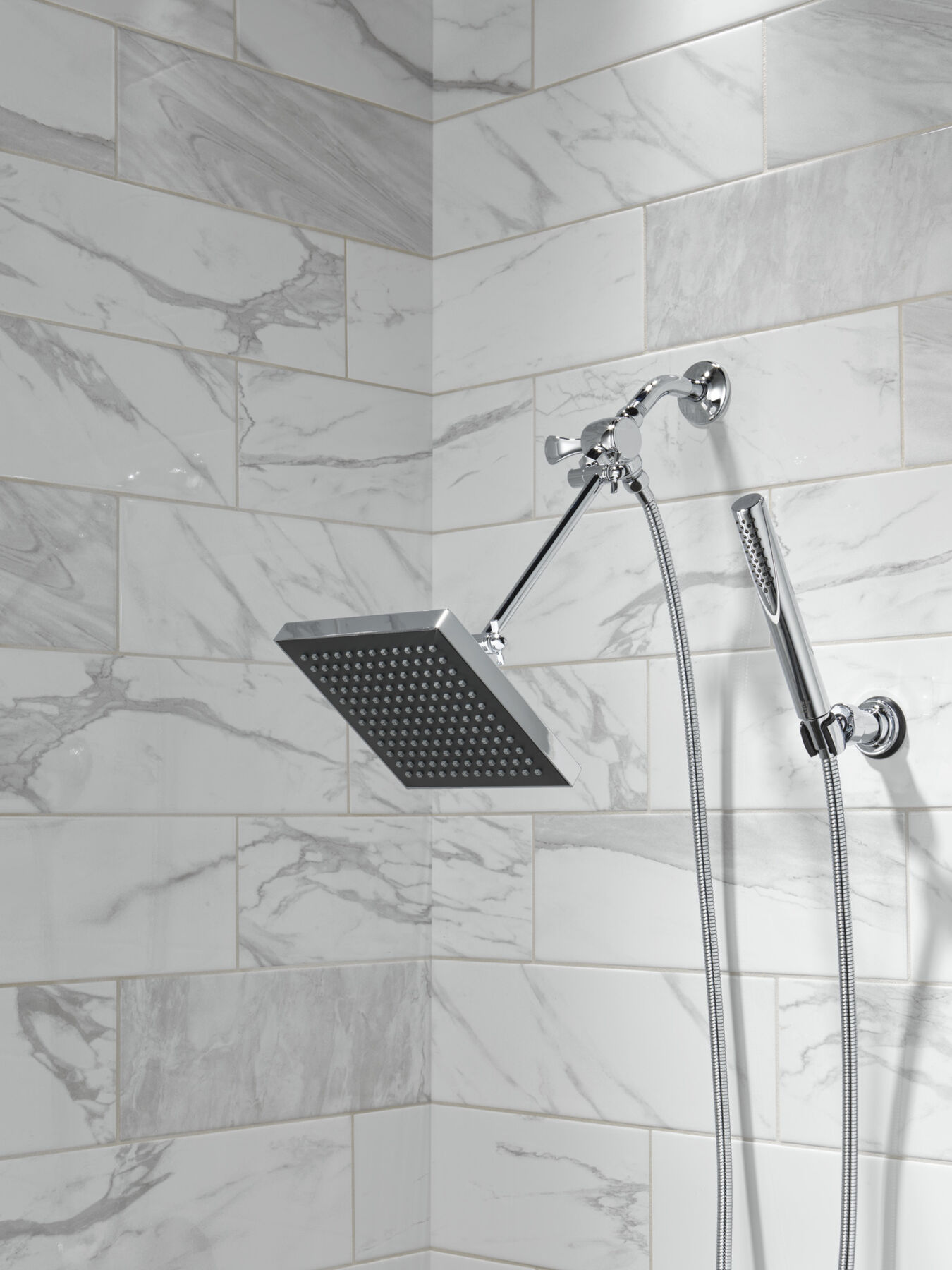 Premium Single-Setting Adjustable Wall Mount Hand Shower